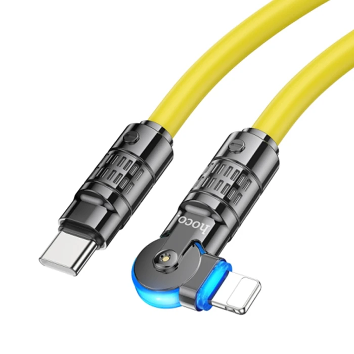 HOCO U118 Döner Başlıklı PD to iPhone Lightning Hızlı Şarj ve Veri Kablosu-(1903)