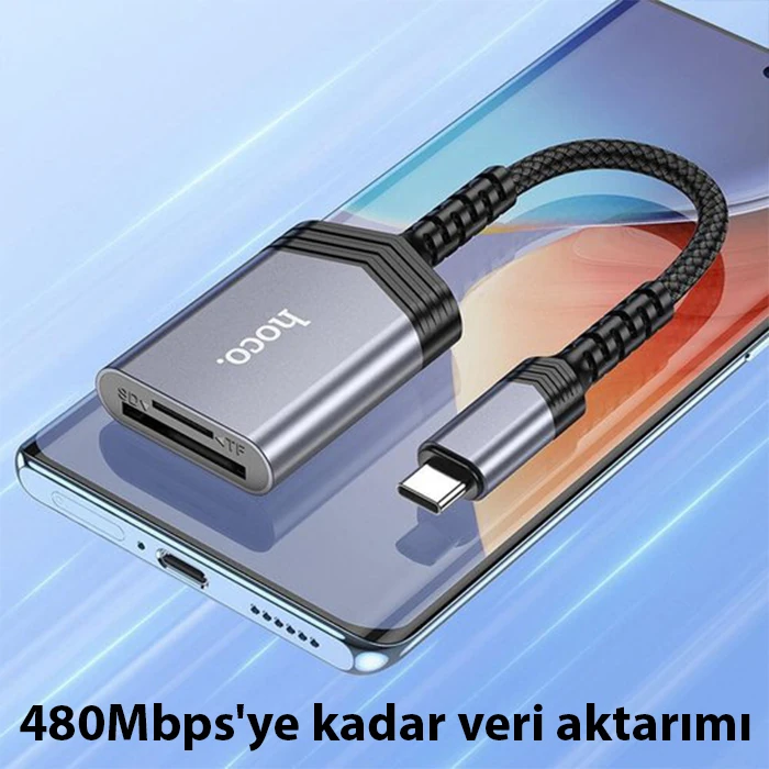 Hoco UA25 2-in-1 Type-C Kart Okuyucu-(1903)