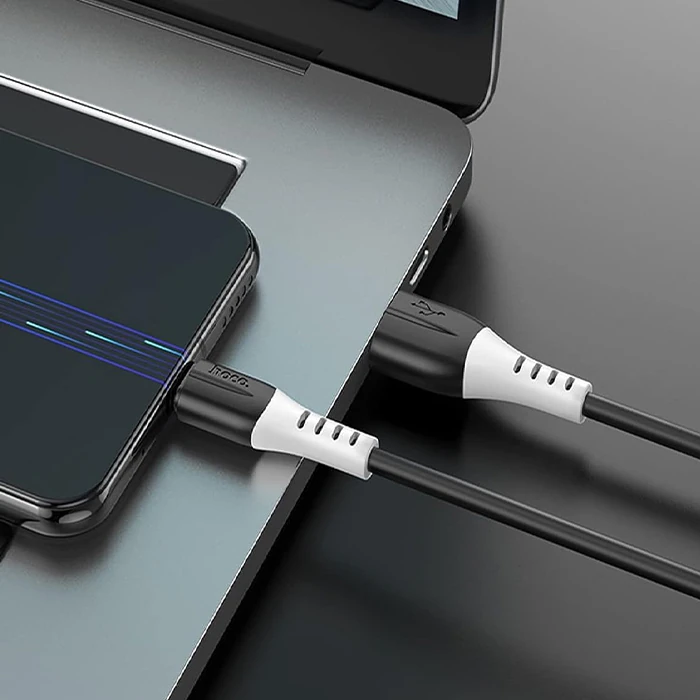 HOCO X82 Micro USB to USB 2.4A Silikon Data ve Şarj Kablosu-(1903)