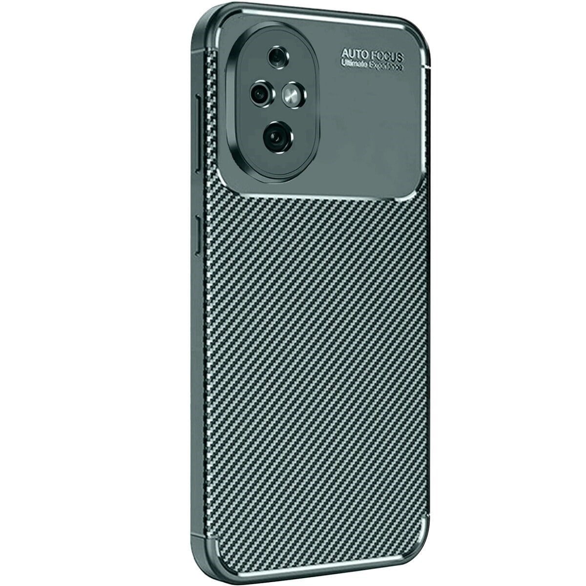 Honor 200 Kılıf Auto Focus Karbon Kapak - Koyu Yeşil