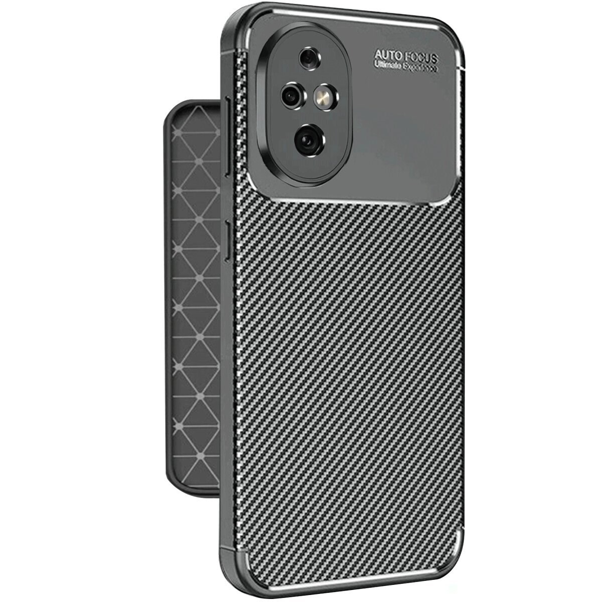 Honor 200 Kılıf Auto Focus Karbon Kapak - Siyah