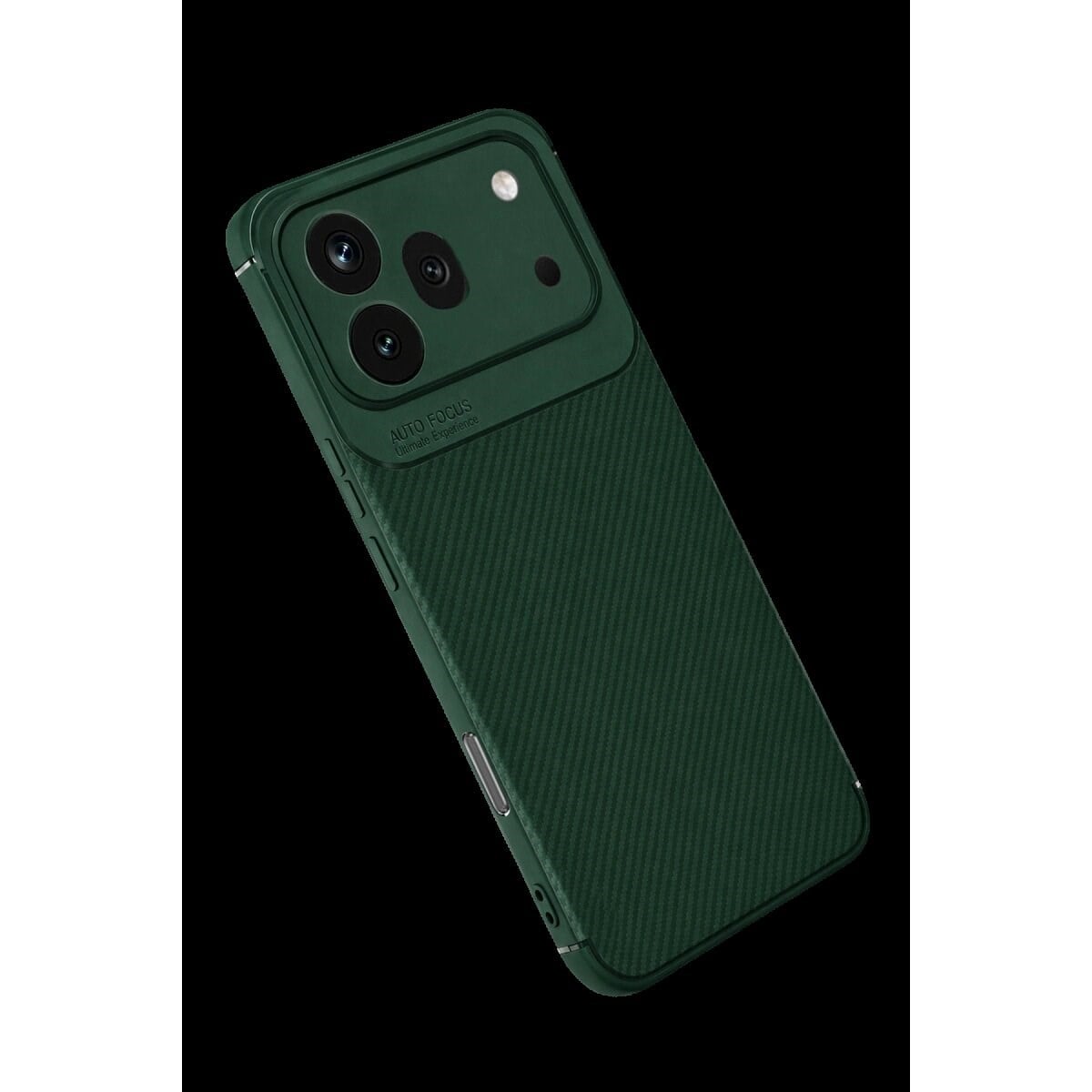 Huawei Honor 600 Pro Auto Focus Karbon Kapak - Koyu Yeşil