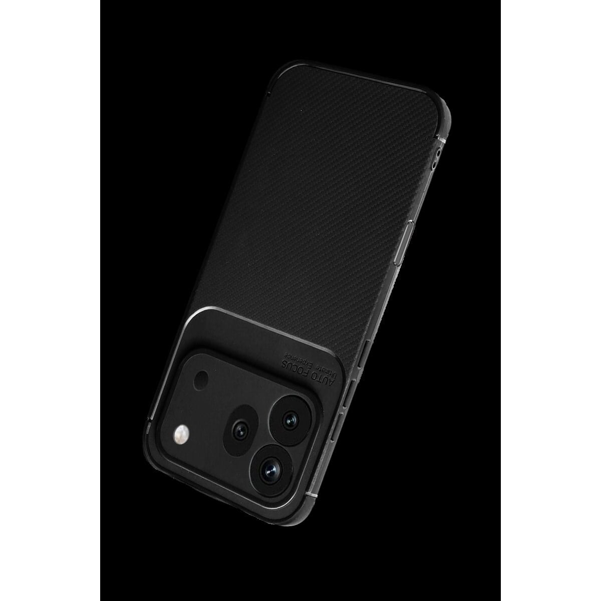 Huawei Honor 600 Pro Auto Focus Karbon Kapak - Siyah