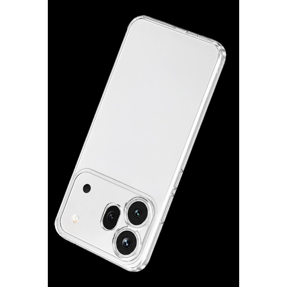 Huawei Honor 600 Pro Lüx Şeffaf Silikon - Şeffaf