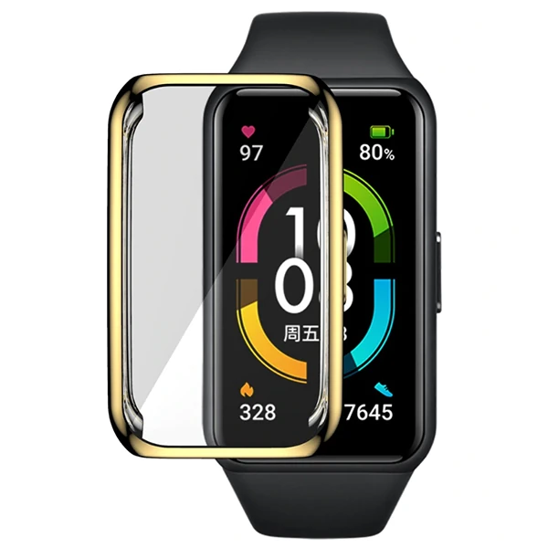Huawei Honor Band 6  360 Koruma Ultra İnce Silikon Kılıf-(1903)