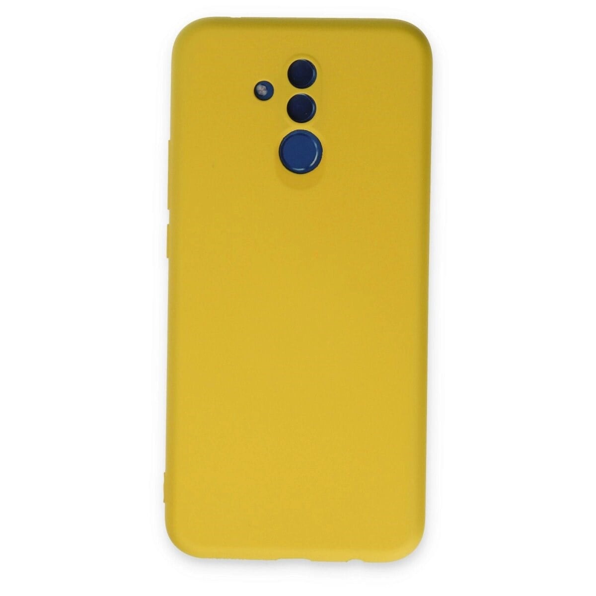 Huawei Mate 20 Lite Kılıf Nano İçi Kadife Silikon - Sarı
