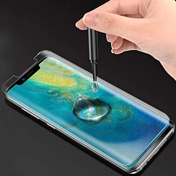Huawei Mate 30 Pro Full Liquid+UV Işık 3d Kırılmaz Cam Ekran Koruyucu-(1903)