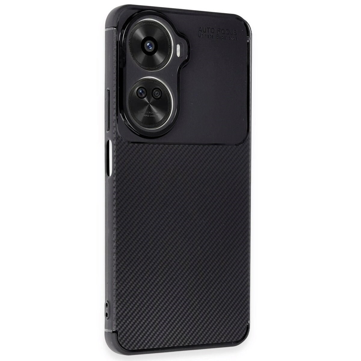 Huawei Nova 12 Se Kılıf Auto Focus Karbon Kapak - Siyah