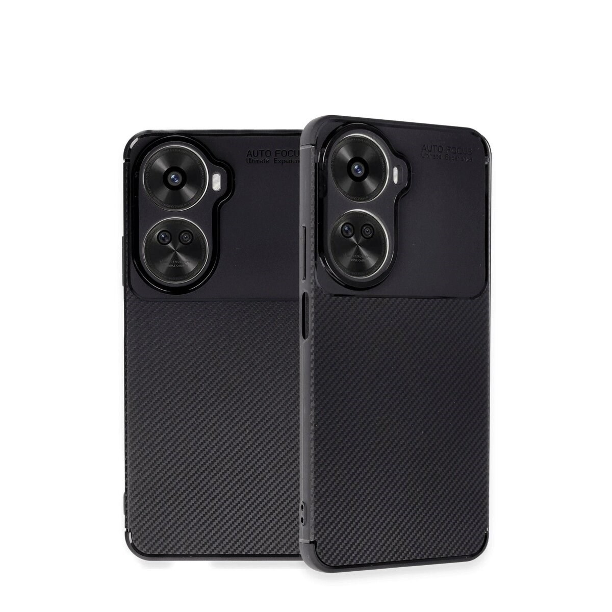 Huawei Nova 12 Se Kılıf Auto Focus Karbon Kapak - Siyah