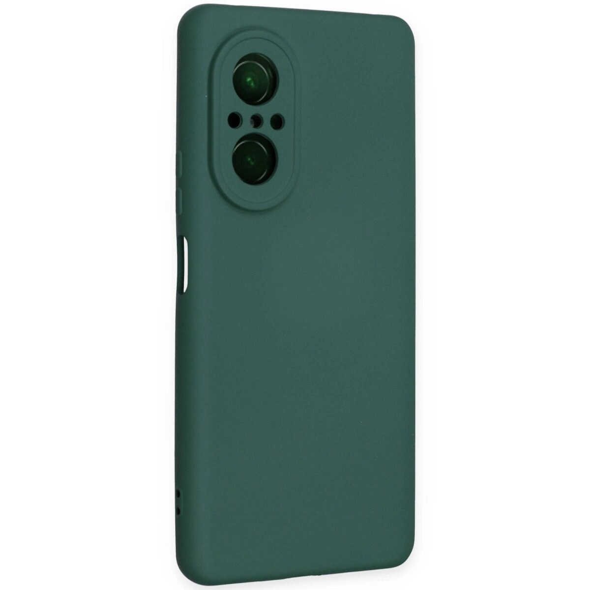 Huawei Nova 9 Se Kılıf Nano İçi Kadife Silikon - Koyu Yeşil