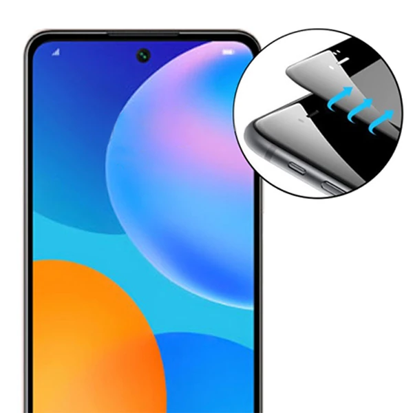Huawei P Smart 2021 Full Glue Tempered Cam Ekran Koruyucu-(1903)