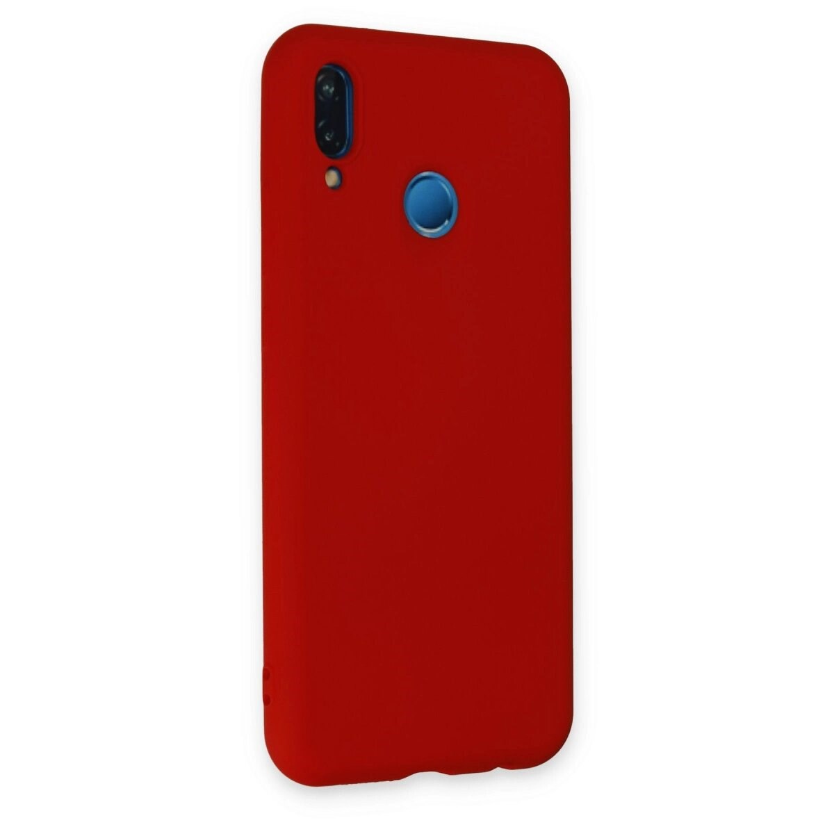 Huawei P20 Lite Kılıf Nano İçi Kadife Silikon - Kırmızı