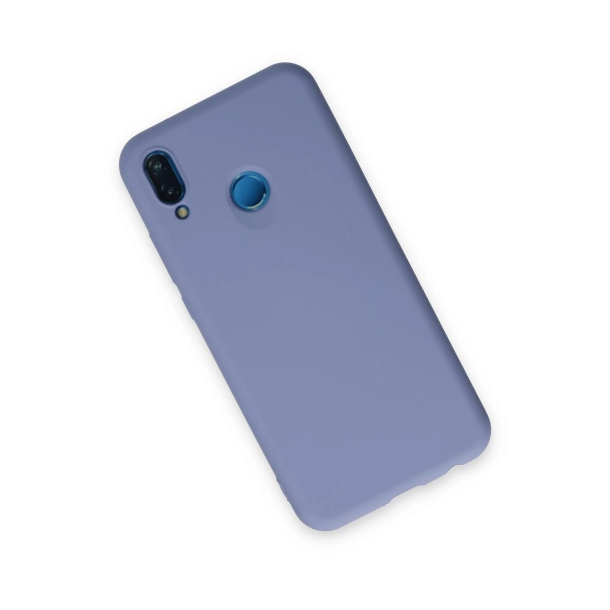 Huawei P20 Lite Kılıf Nano İçi Kadife Silikon - Lila