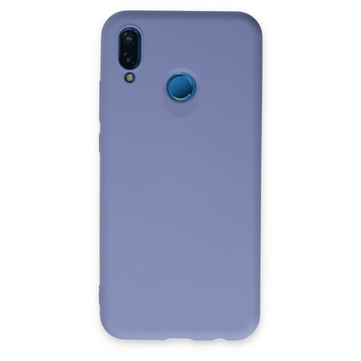 Huawei P20 Lite Kılıf Nano İçi Kadife Silikon - Lila