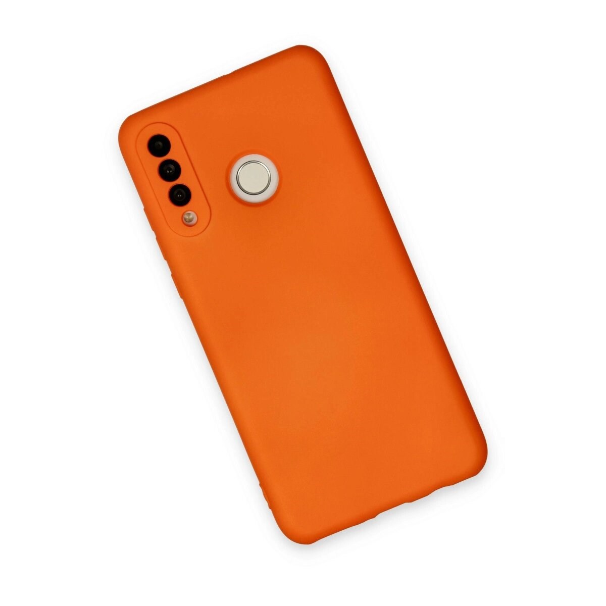 Huawei P30 Lite Kılıf Nano İçi Kadife Silikon - Turuncu