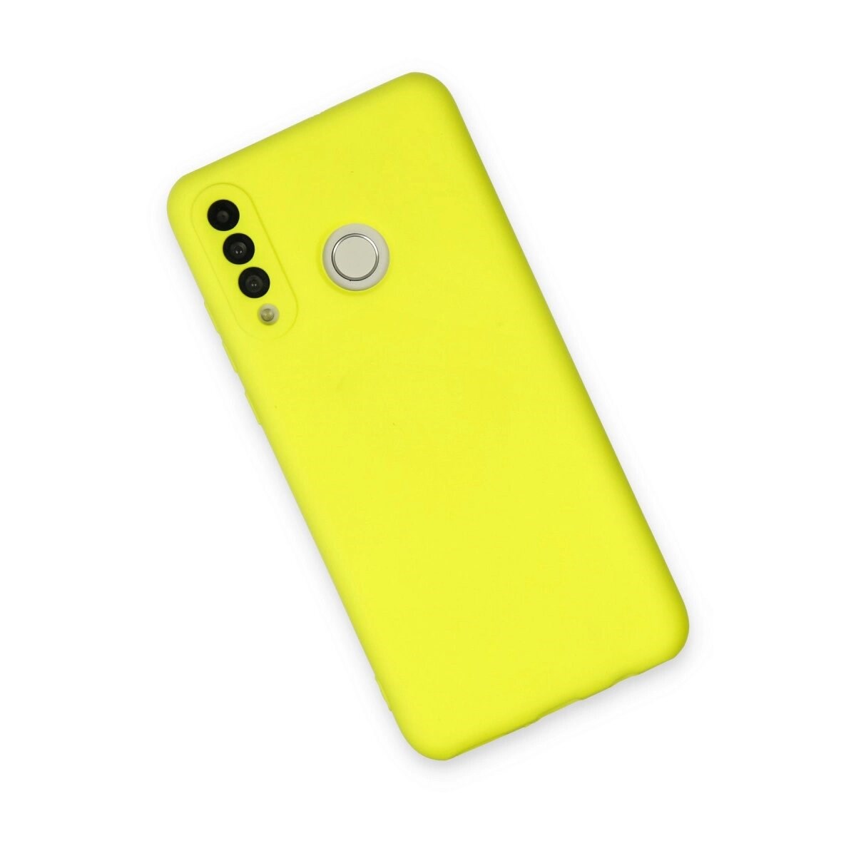 Huawei P30 Lite Kılıf Nano İçi Kadife Silikon - Sarı