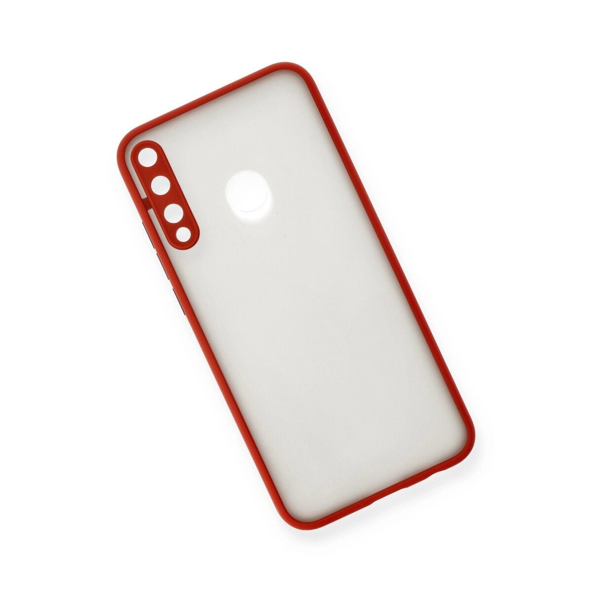 Huawei P40 Lite E Kılıf Montreal Silikon Kapak - Kırmızı