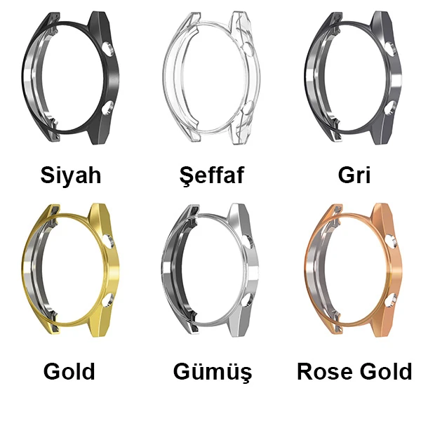 HUAWEİ Watch GT1 46mm Bumper Koruyucu Silikon Kılıf-(1903)