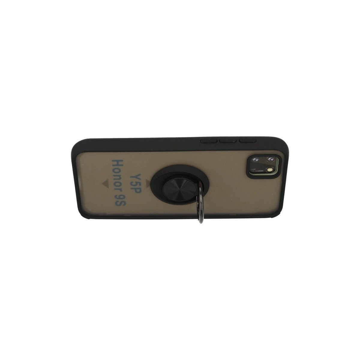 Huawei Y5p Kılıf Montreal Yüzüklü Silikon Kapak - Siyah