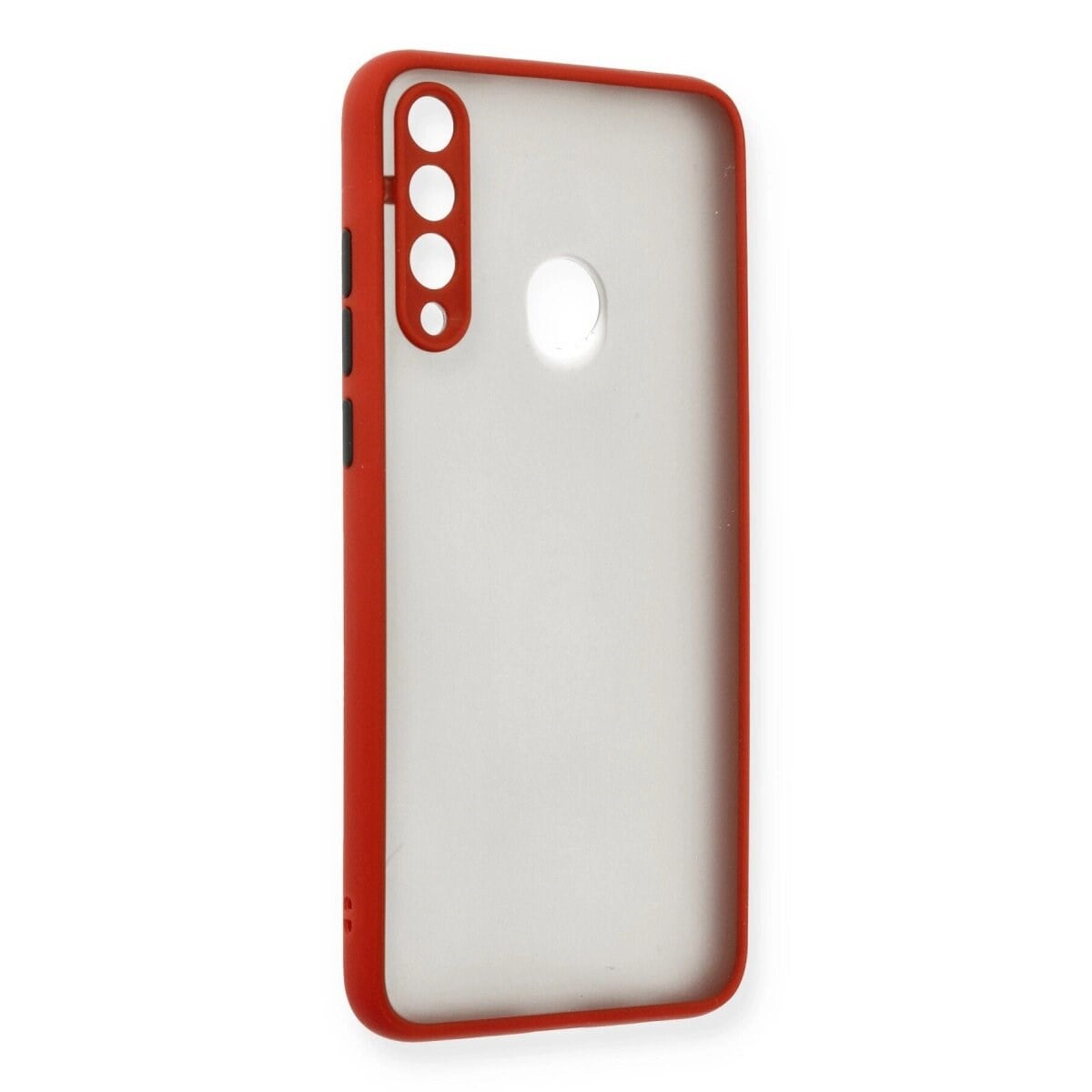Huawei Y6p Kılıf Montreal Silikon Kapak - Kırmızı