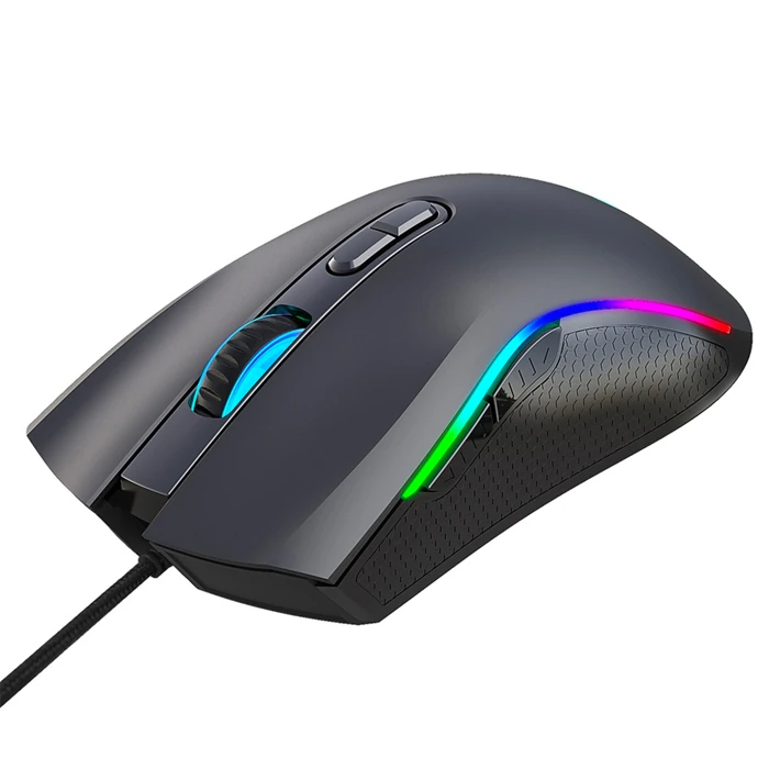 HXSJ A869 7200DPI Ayarlanabilir RGB Işık Gaming Oyuncu Mouse-(1903)