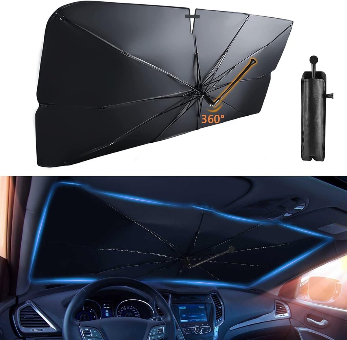 Hyundai i20, Seat Arona, Toyota Aygo, Nissan Micra, Peugeot 2008 Uyumlu Oto Şemsiye