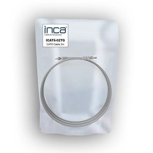 INCA 2m CAT6 Utp ICAT6-02TG Gri Patch Kablo