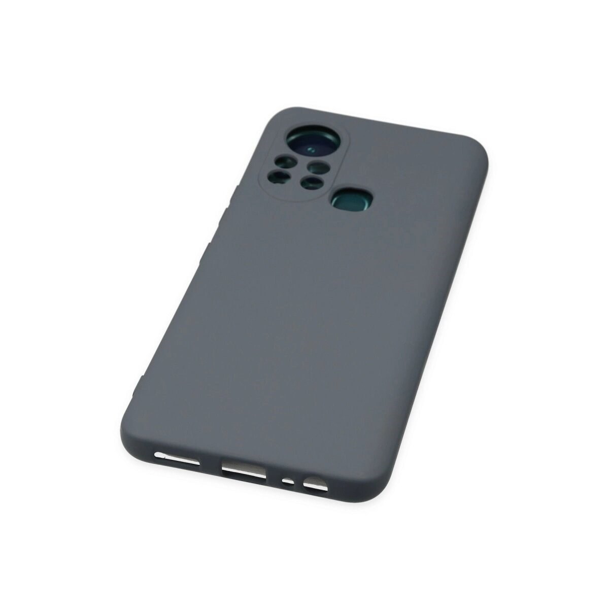 İnfinix Hot 11s Kılıf Nano İçi Kadife Silikon - Gri