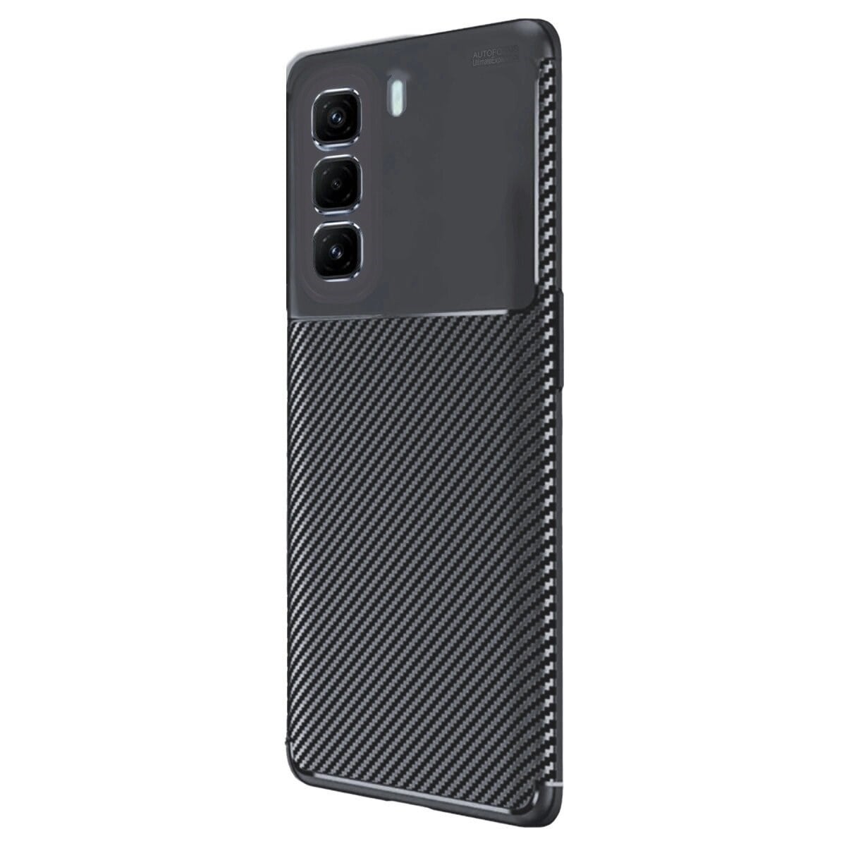 İnfinix Hot 50 4g Kılıf Auto Focus Karbon Kapak - Siyah