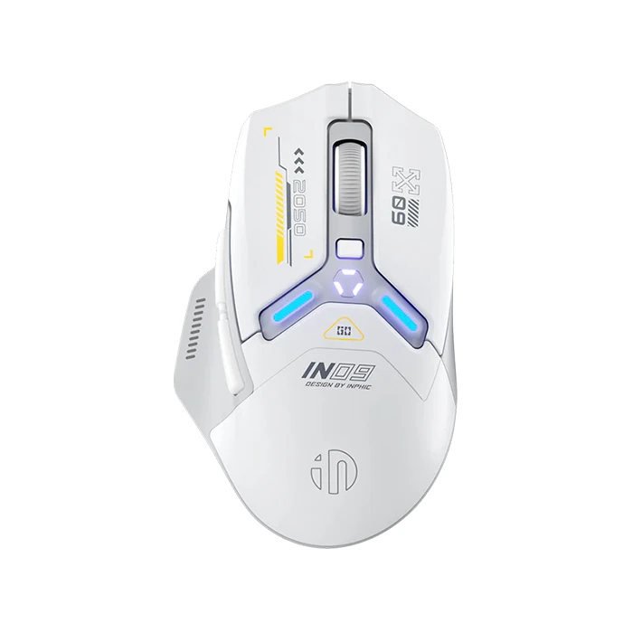 İNPHIC İN9 Kablosuz Oyun Faresi Gerçek Üç Modlu Bluetooth/Tip-CWired/2.4G Kablosuz mouse10000 DPl-(1903)
