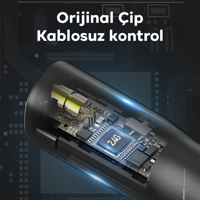 İNPHİC PL1 Projeksiyon Multimedya Sunum Şarjlı Kırmızı Lazerli Uzaktan Kumanda-(1903)