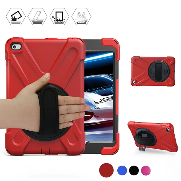 İpad Mini 4/ 5 Shockproof 3 Katmanlı Standlı Zırh Kılıf-(1903)