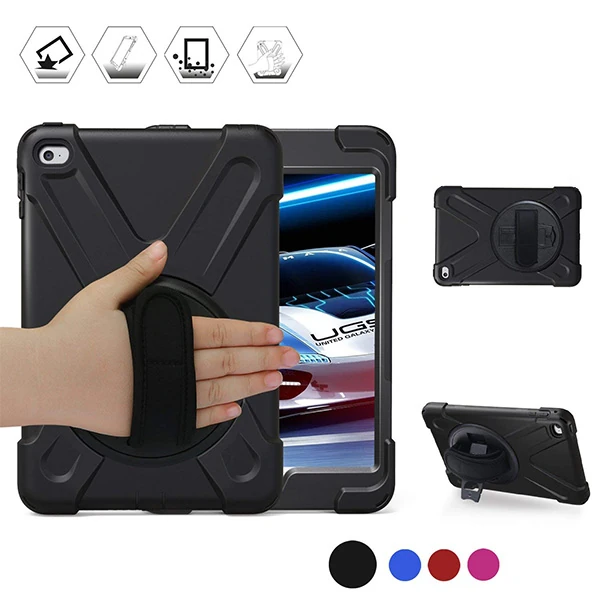 İpad Mini 4/ 5 Shockproof 3 Katmanlı Standlı Zırh Kılıf-(1903)