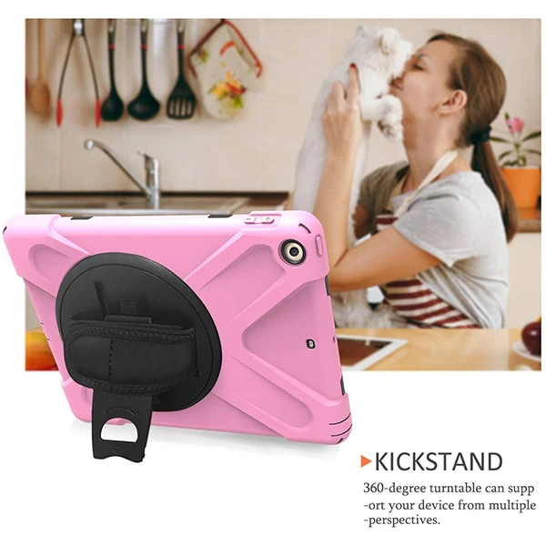 İpad Pro 10.5 3 Katmanlı Standlı Zırh Kılıf/Shockproof Case-(1903)