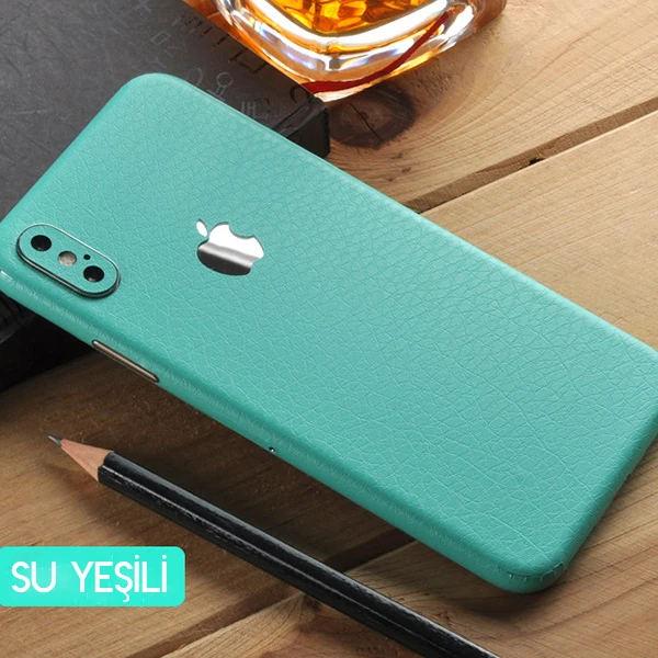İPhone  XR 6.1 Deri Dokulu Arka Yan Kaplama Sticker-(1903)