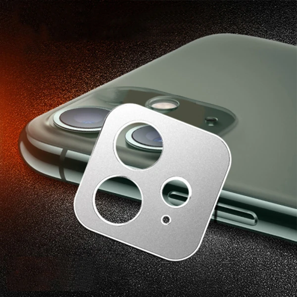 iPhone 11 6.1 3D Metal Kamera Koruyucu Metal Lens-(1903)