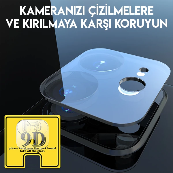 iPhone 11 6.1 full Tempered Kamera Koruyucu Kırılmaz Cam-(1903)