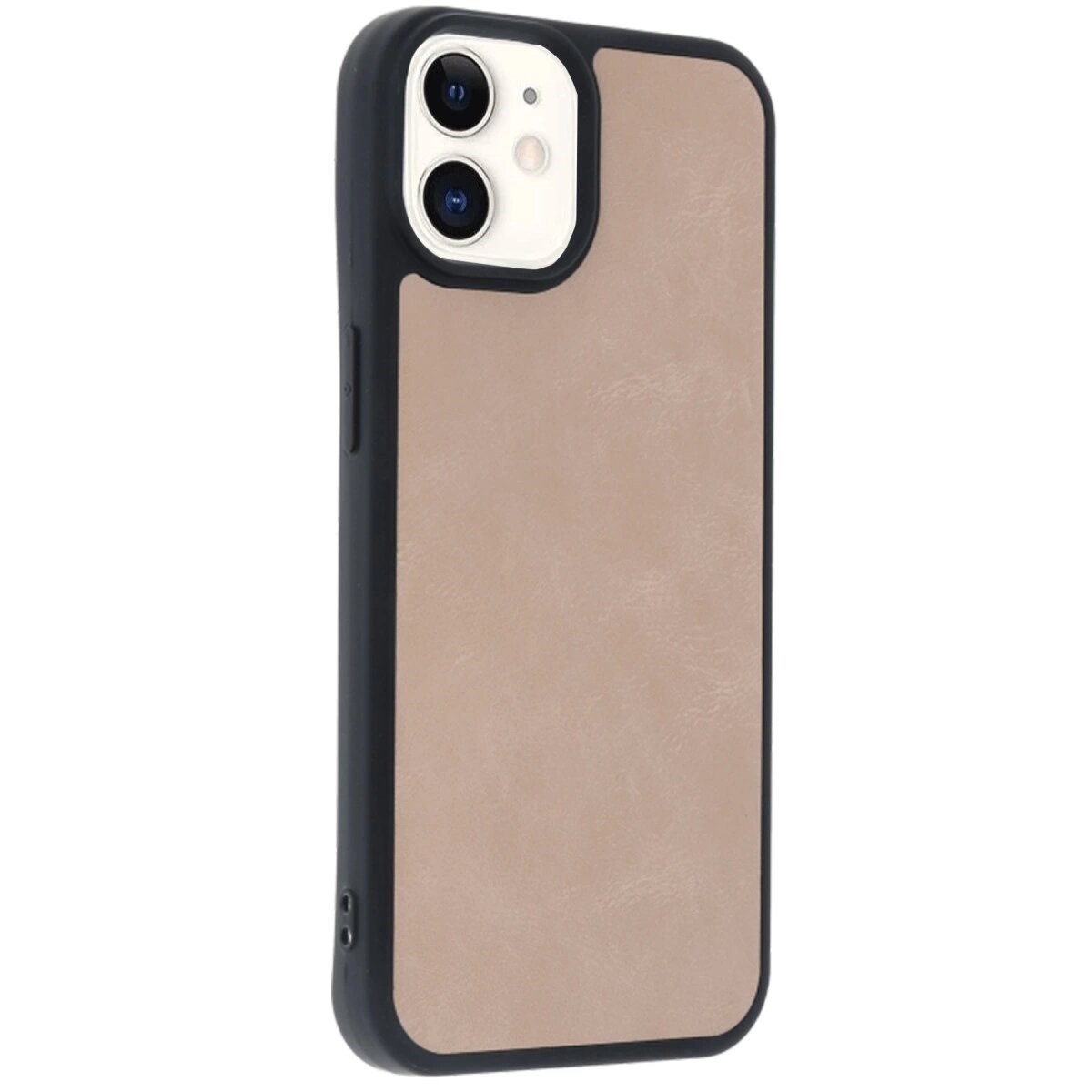 İphone 11 Kılıf Aras Deri Kapak - Pudra