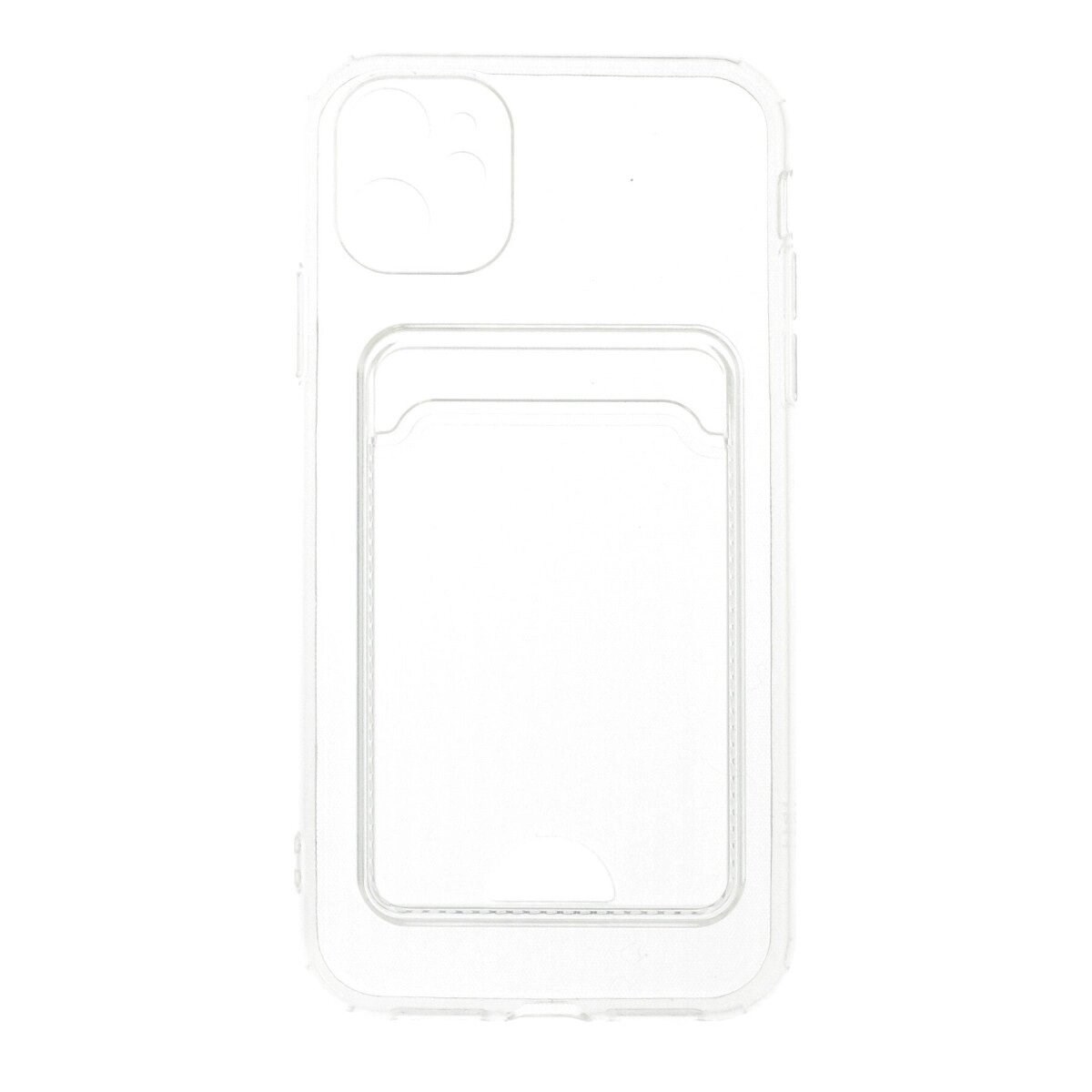 İphone 11 Kılıf Kart Şeffaf Silikon - Şeffaf