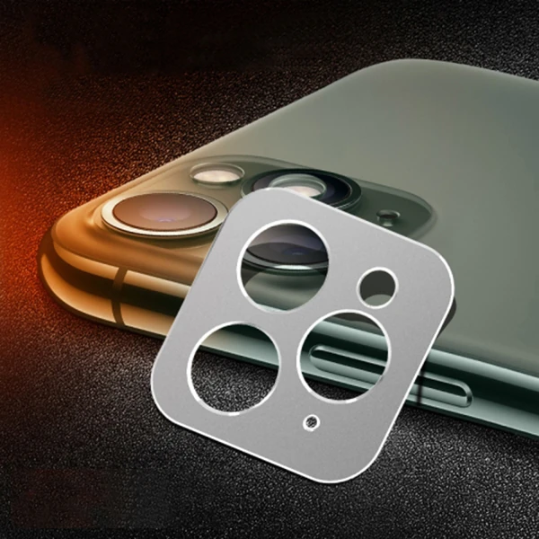 İPhone 11 Pro -11 Pro Max 3D Metal Kamera Koruyucu Metal Lens-(1903)