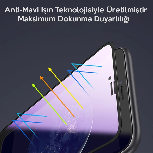 İPhone 11 Pro  Anti Blue Light 3D Full Cam Ekran Koruyucu-(1903)