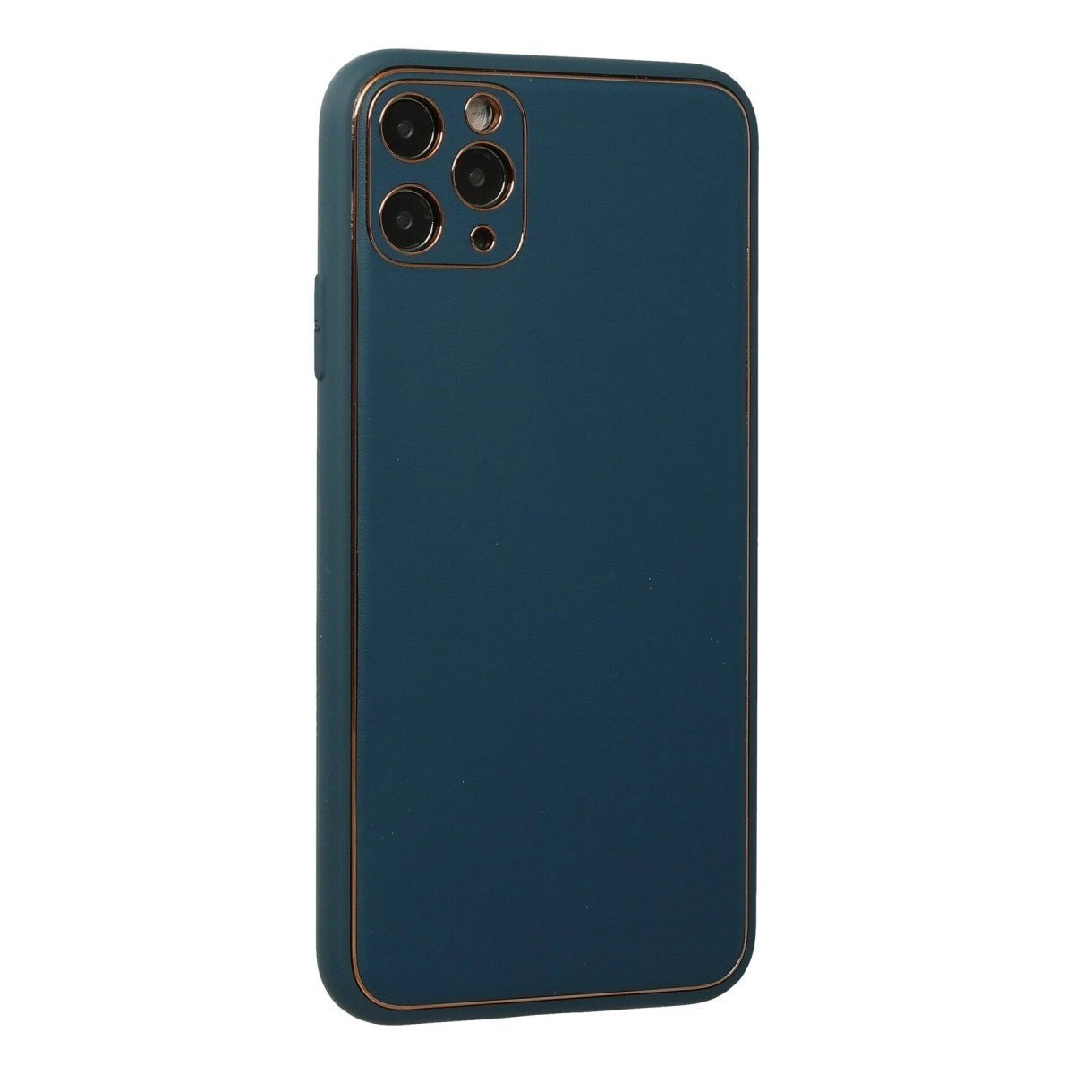 İphone 11 Pro Kılıf Coco Deri Silikon Kapak - Mavi