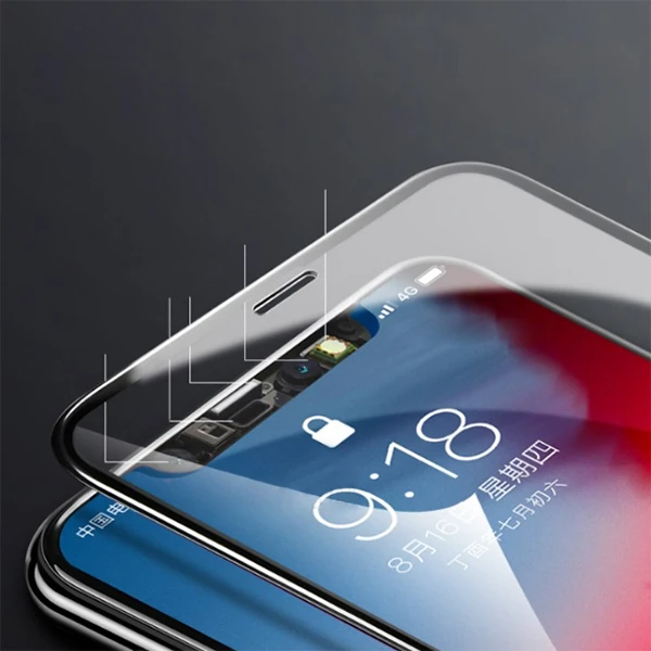 İPhone 11 Pro Max 5D Kavisli Full Tempered Cam Ekran Koruyucu-(1903)