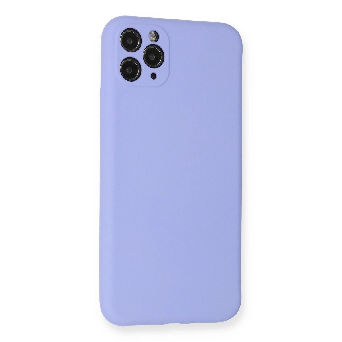 İphone 11 Pro Max Kılıf Nano İçi Kadife Silikon - Lila