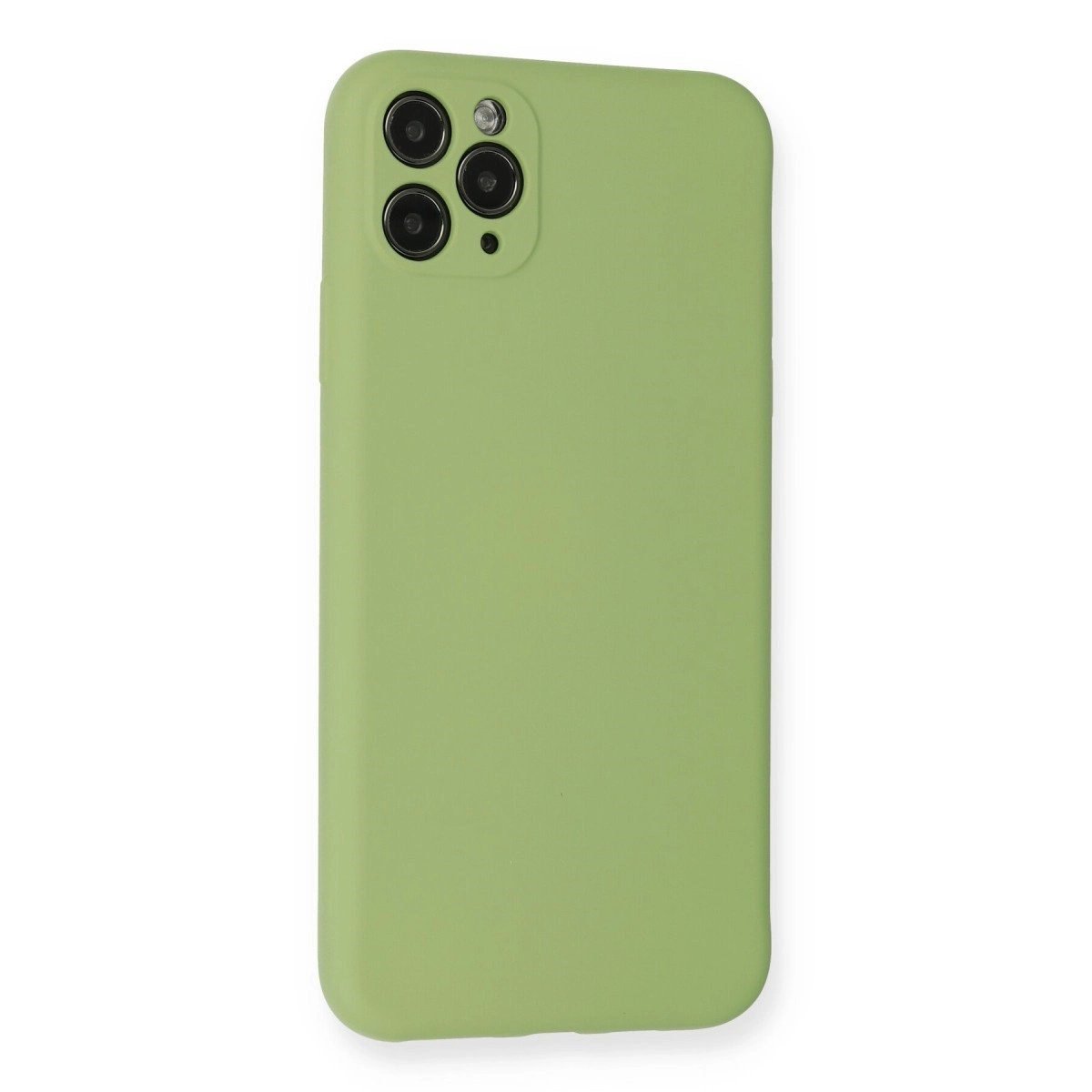 İphone 11 Pro Max Kılıf Nano İçi Kadife Silikon- Yeşil