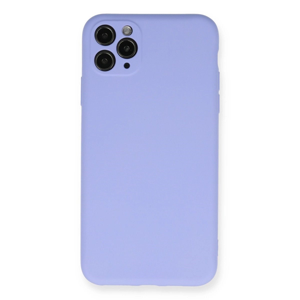 İphone 11 Pro Max Kılıf Nano İçi Kadife Silikon - Lila