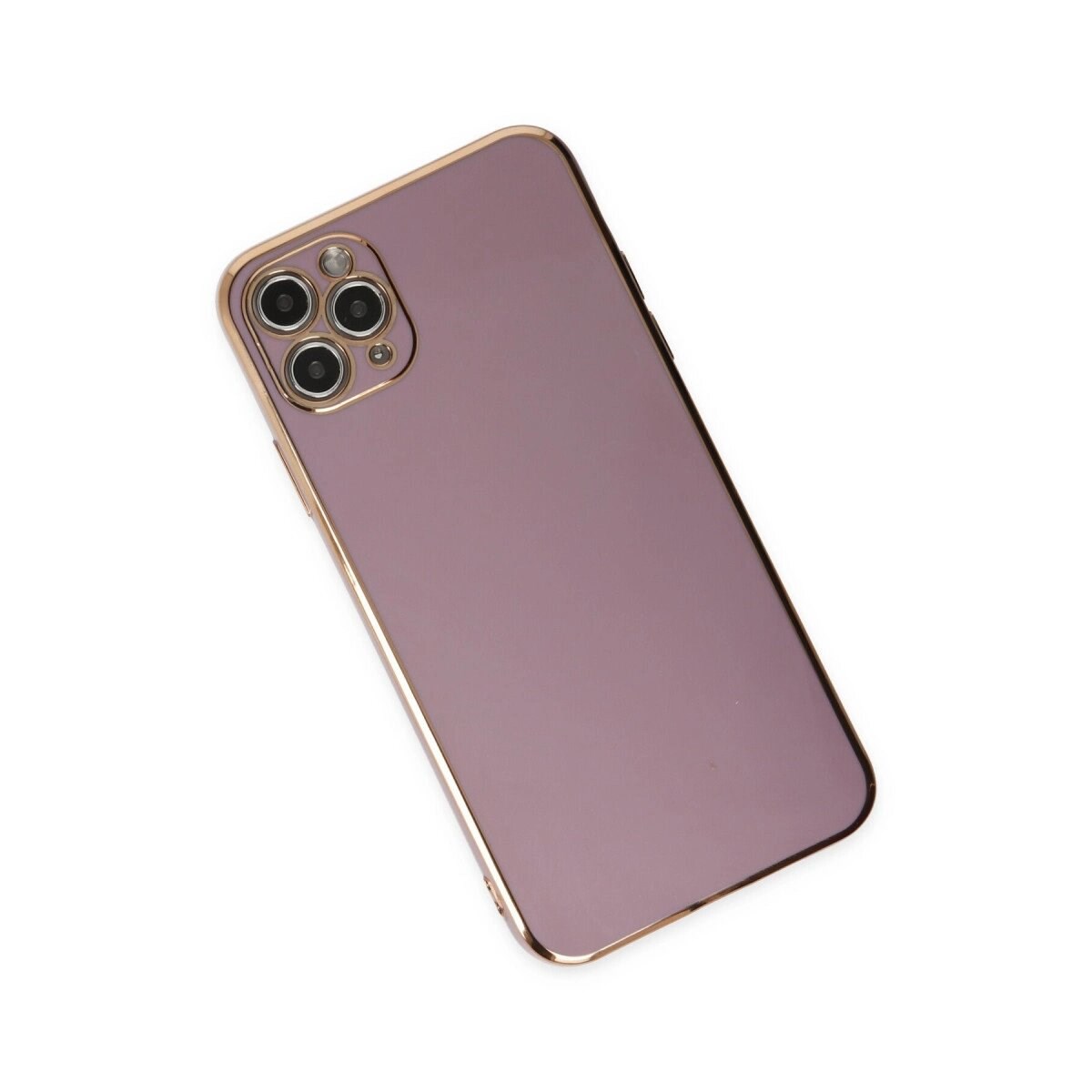 İphone 11 Pro Max Kılıf Volet Silikon - Mor