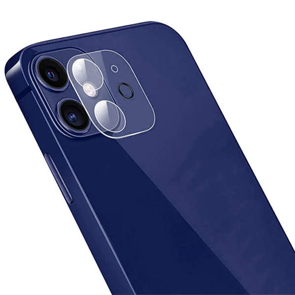 iPhone 12 6.1 Hat-Prince 9H 3D Full Tempered Cam Kamera Koruyucu-(1903)