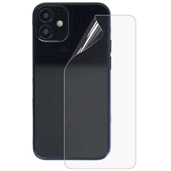 İPhone 12 6.1 Membran Nano Hidrojel Film Arka Koruyucu hayalet Arka Koruyucu-(1903)