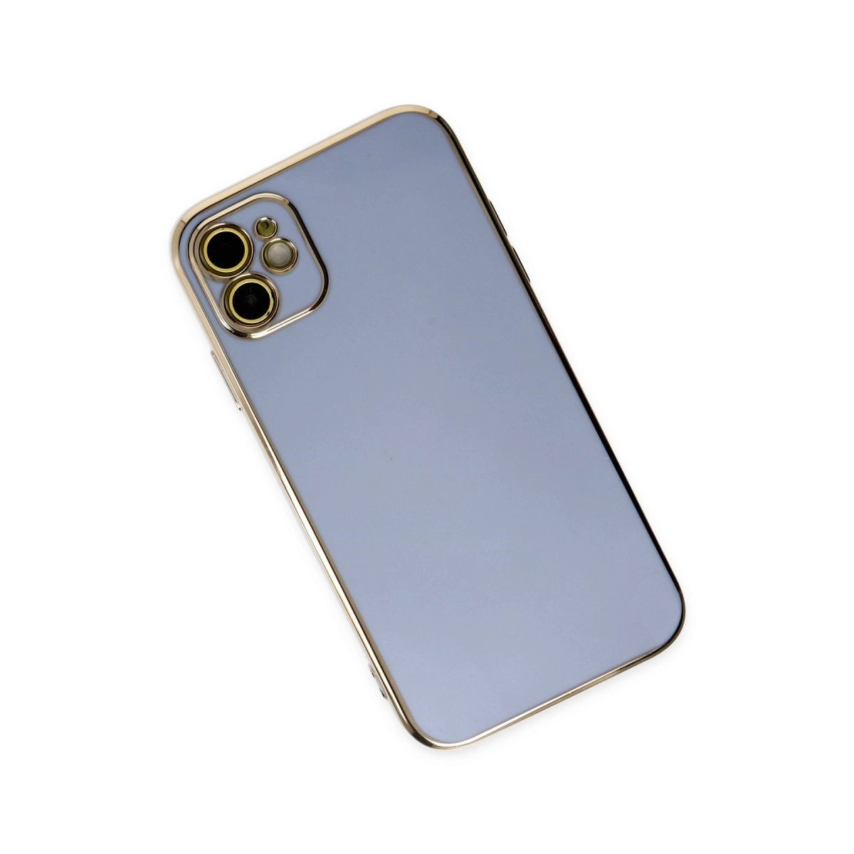 İphone 12 Kılıf Volet Silikon - Mavi